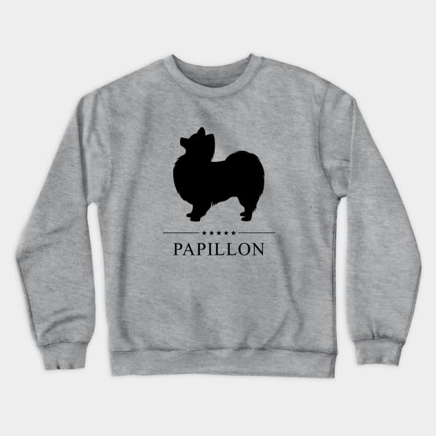 Papillon Black Silhouette Crewneck Sweatshirt by millersye